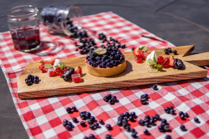 La tarte aux myrtilles de La Rosière